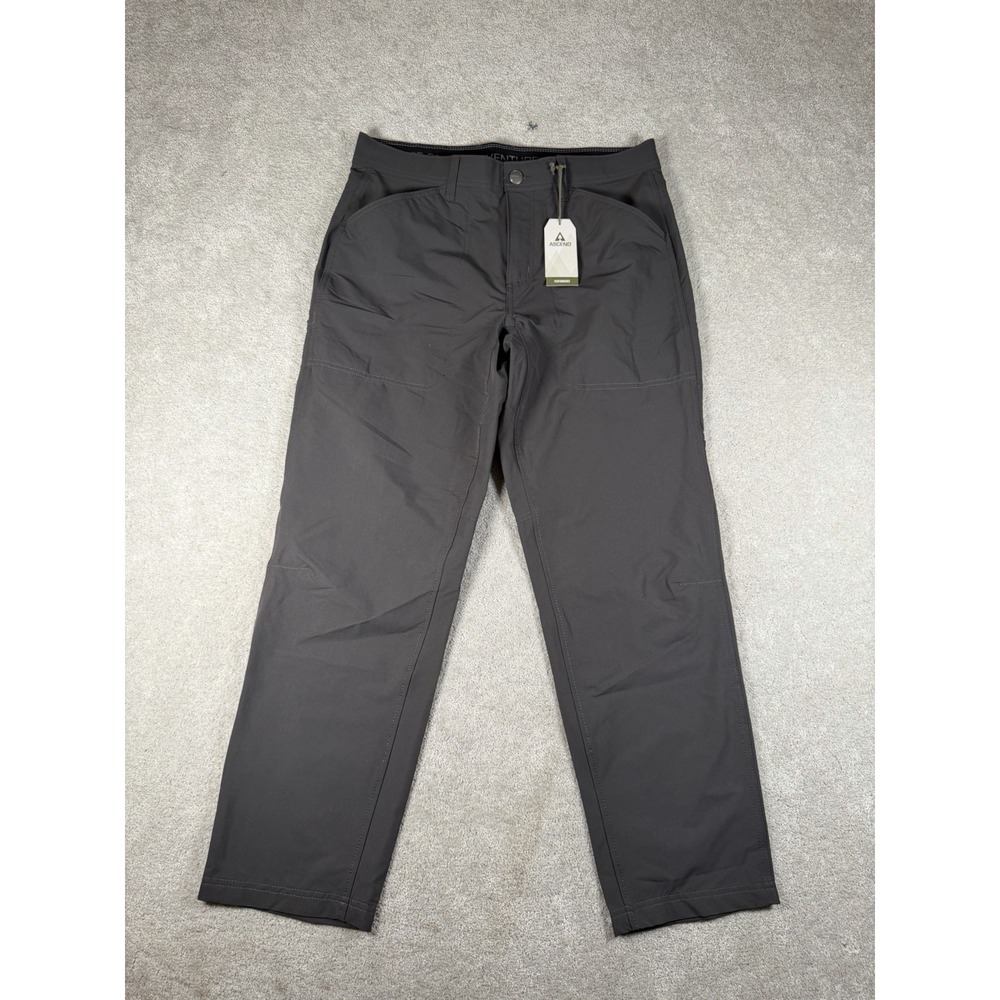 Ascend Explorer Pants 34x30 Gray Stretch Performance Hiking Gorpcore Nylon New